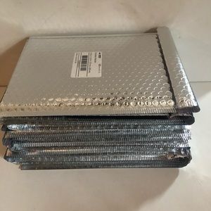 Padded Bubble Mailers Lot 17 Metallic Silver